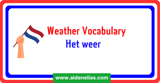 Dutch Weather Vocabulary