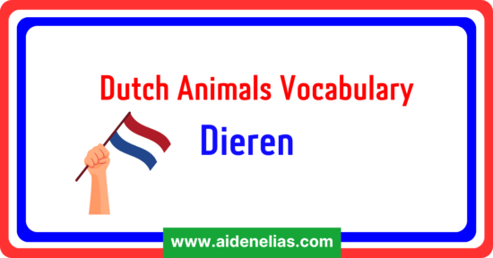 Dutch Animals Vocabulary