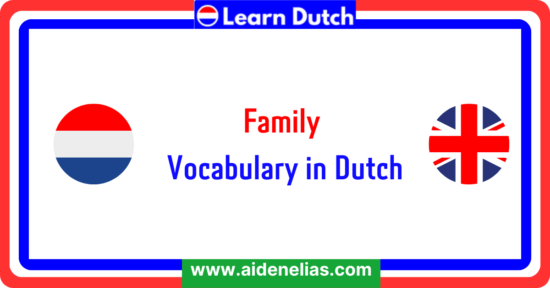 Dutch Family vocabulary