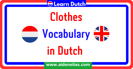 Clothes Vocabulary in Dutch