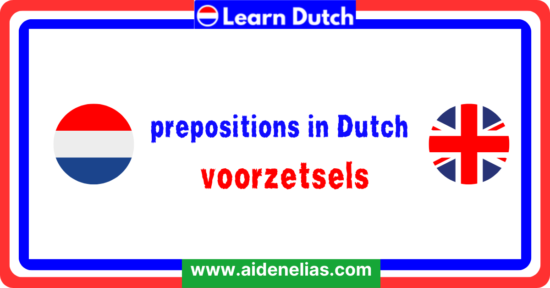 prepositions in Dutch