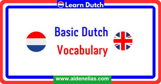 Basic Dutch Vocabulary