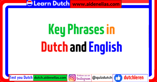 Key Phrases in Dutch and English